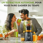 Votre jus frais en 30 secondes, sans épluchage ni découpe